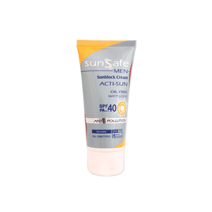 کرم ضد آفتاب آقایان SPf 40 سان سیف	